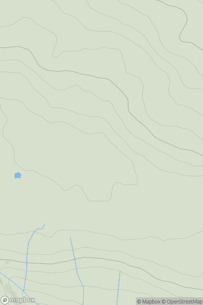 Thumbnail image for Long Crag [North Pennines] showing contour plot for surrounding peak